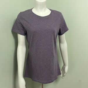 PACT Organic Cotton Short Sleeve Purple Crewneck T-Shirt Womens Small